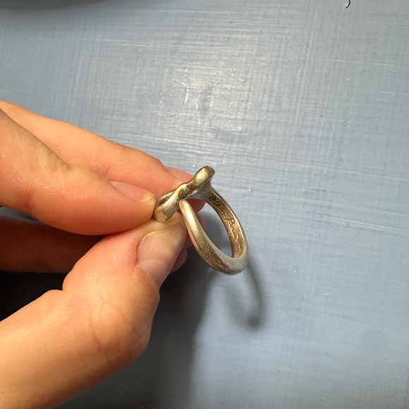 Tiffany and co Elsa peretti collection open heart vintage ring, size 6 - Picture 2 of 3